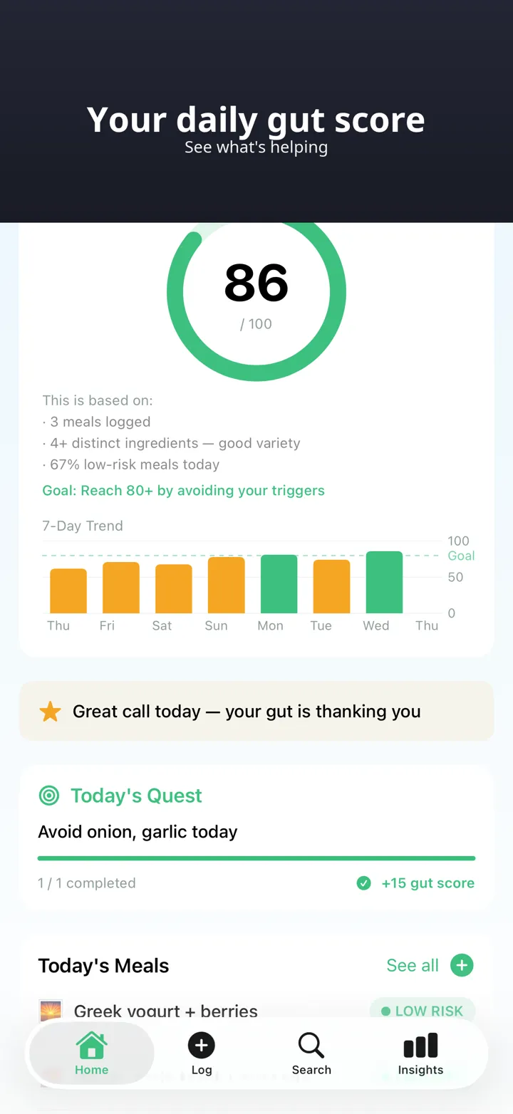 GutLog AI screenshot