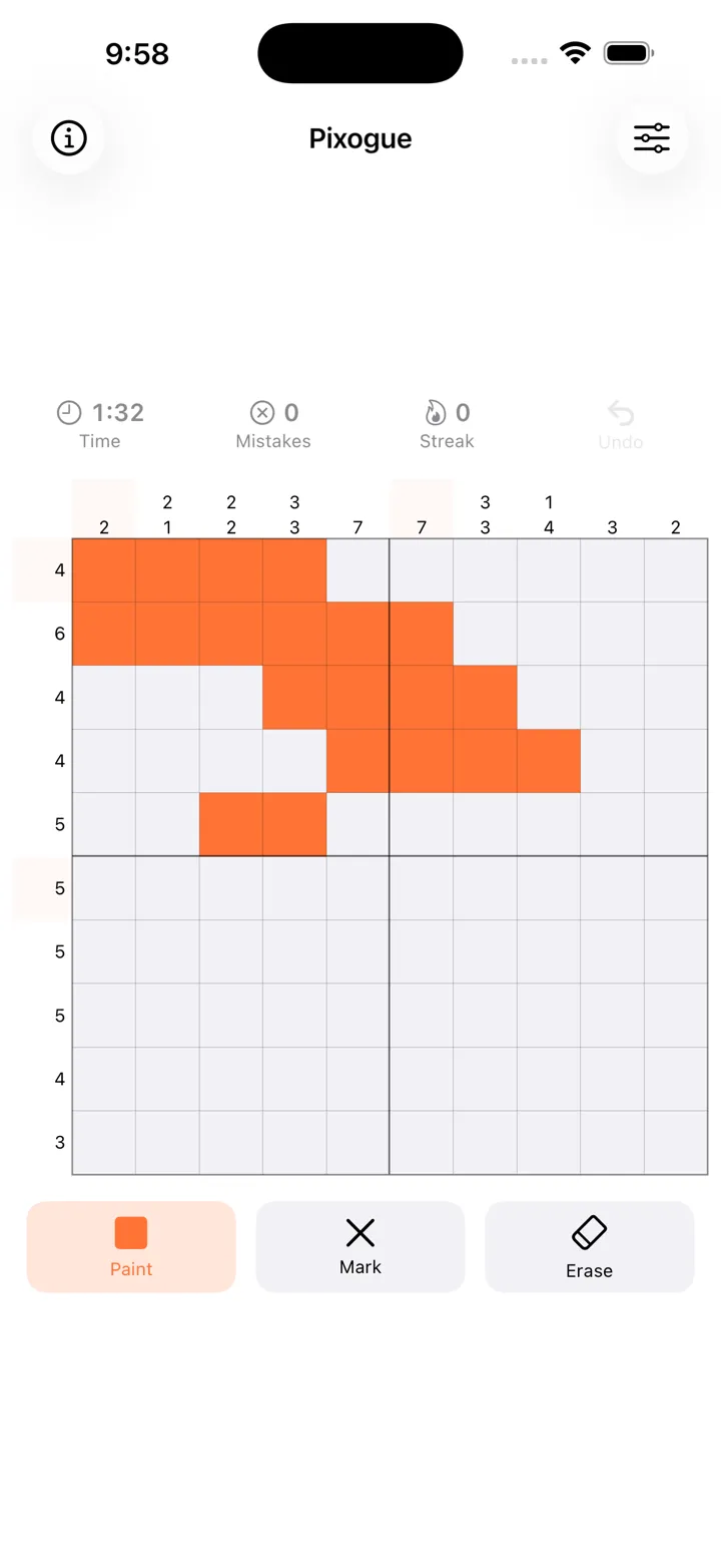 Pixogue screenshot