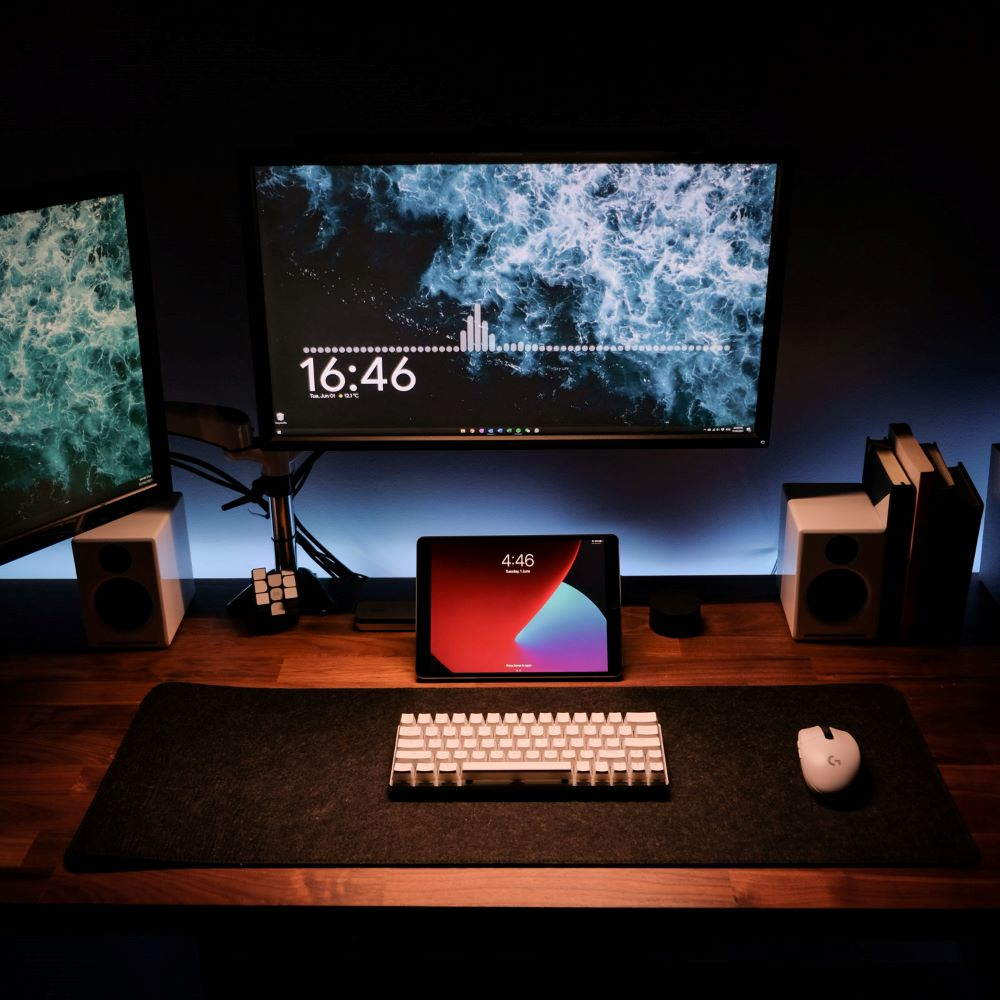 A clean and minimal workspace designed to support daily focus habits and deep work