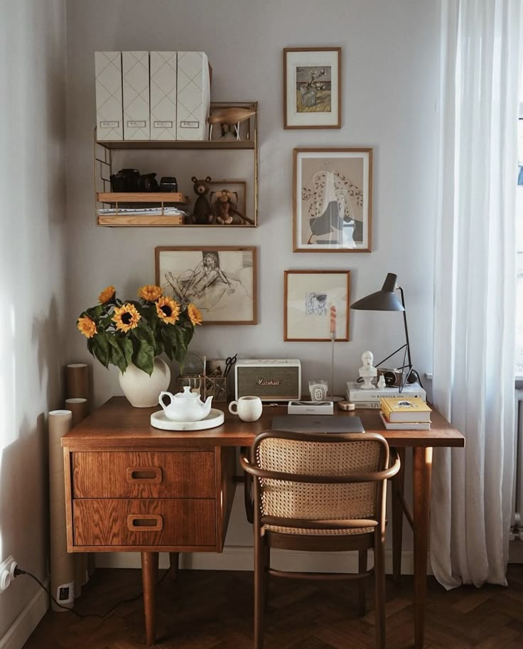 A quiet home workspace that encourages reflection and habits that shape better everyday decisions
