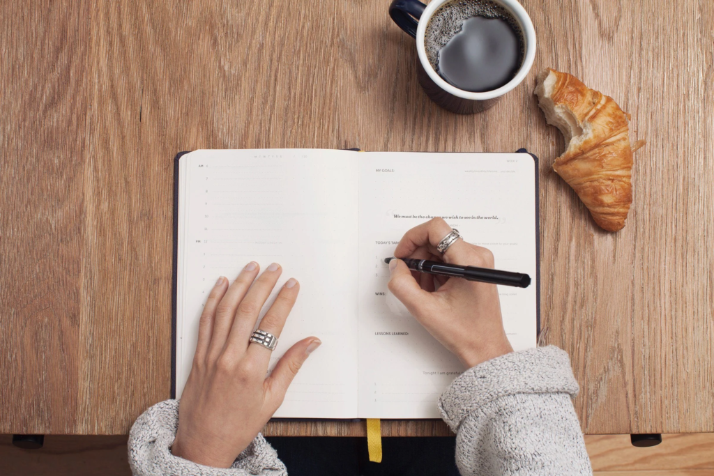 A minimalist workspace representing simple rules that support better daily decisions